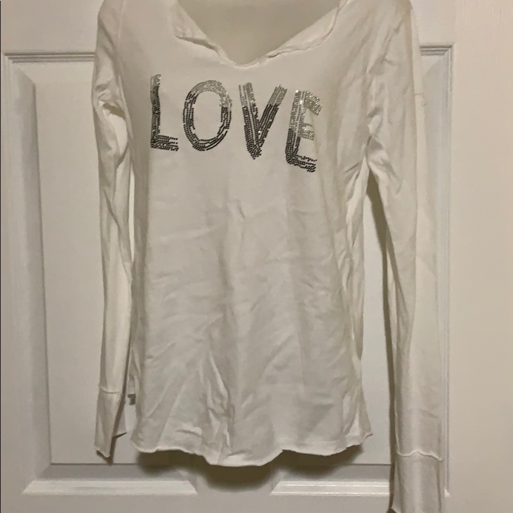 ZADIG&VOLTAIRE LOVE logo long sleeve Tee